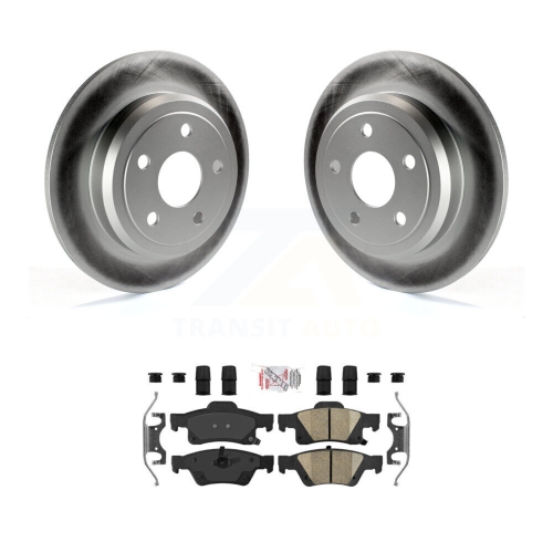 Ensemble de disques de frein arrière enduits et plaquettes en céramique pour Jeep Grand Cherokee KGA-103637 Dodge Durango