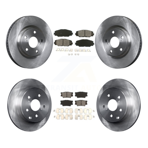 TRANSIT AUTO  Front Rear Disc Brake Rotors And Semi-Metallic Pads Kit for Toyota Rav4 K8S-101317