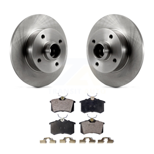 Rear Disc Brake Rotors Hub Assembly And Ceramic Pads Kit For Volkswagen Cabrio K8T-102121