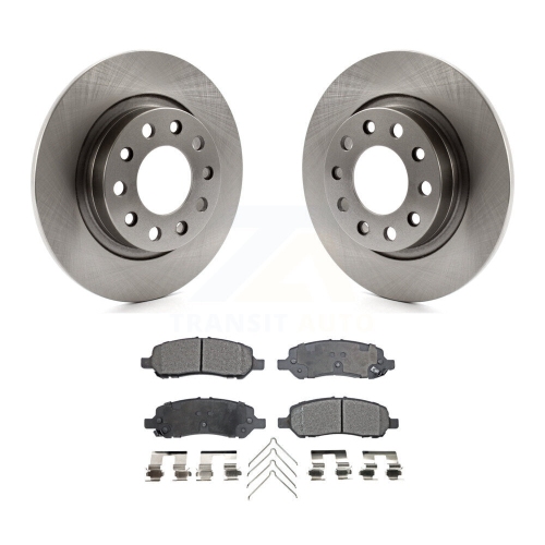 Rear Disc Brake Rotors And Semi-Metallic Pads Kit For 2013-2016 Dodge Dart K8F-101679