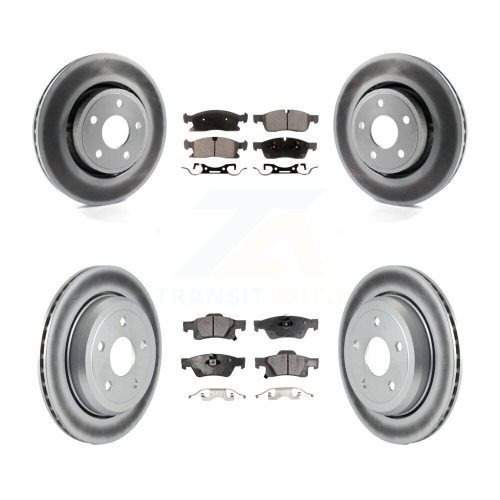 Disques de frein à disque enduits à l'avant et plaquettes en céramique pour Jeep Grand Cherokee WK KGT-100793