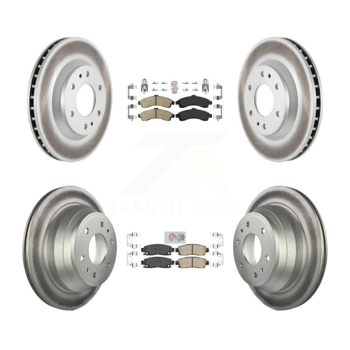 Ensemble de disque de frein avant revêtu de céramique pour Envoy Chevrolet Trailblazer Bravada KGA-102091 de GMC