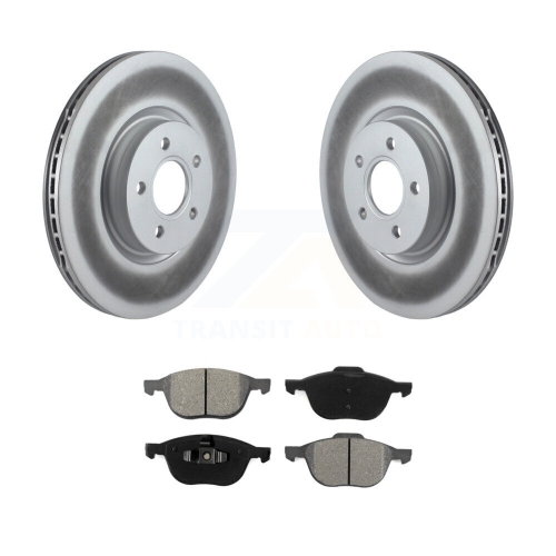 Front Coated Brake Rotor Semi-Metallic Pad Kit For Ford Transit Connect 104.8" wheel base KGS-100375