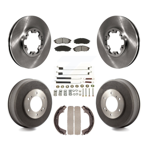 Disque de frein avant arrière, plaquette semi-métallique et tambour pour Nissan Xterra Frontier K8S-102114