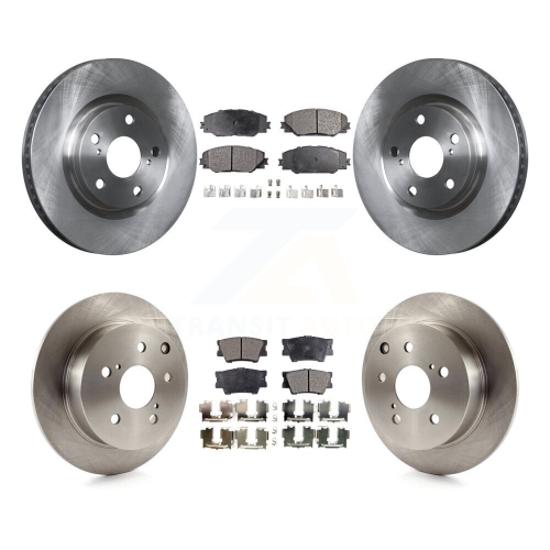 Disques de frein arrière avant et plaquettes en céramique pour Toyota Matrix Pontiac Vibe K8T-101364