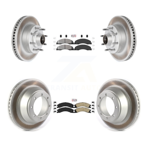 Disques de frein arrière semi-métalliques à revêtement en céramique à l'avant pour Ford E-450 Super Duty KGA-104416