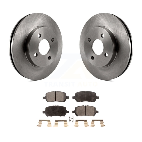Front Disc Brake Rotor Ceramic Pad Kit For Chevrolet Cobalt Pontiac G5 Saturn Ion Pursuit K8T-100034