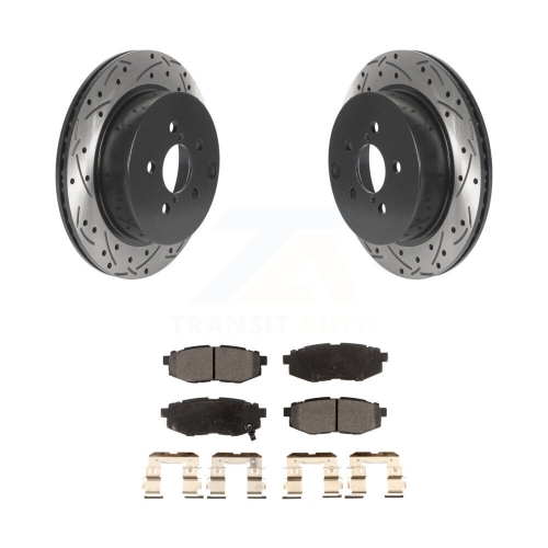 Plaquettes de frein à disque à fente pour perceuse à revêtement arrière pour Subaru Forester 2,0&nbsp;L KDT-100957 2014-2018