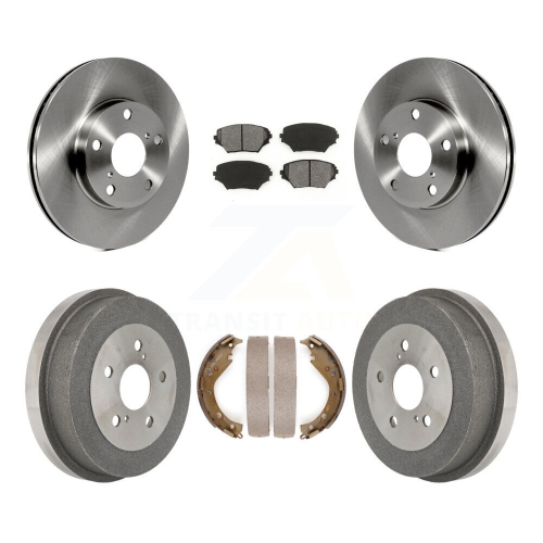 Disques de frein à disque avant arrière, plaquettes semi-métalliques et tambour pour Toyota RAV4 K8S-103270