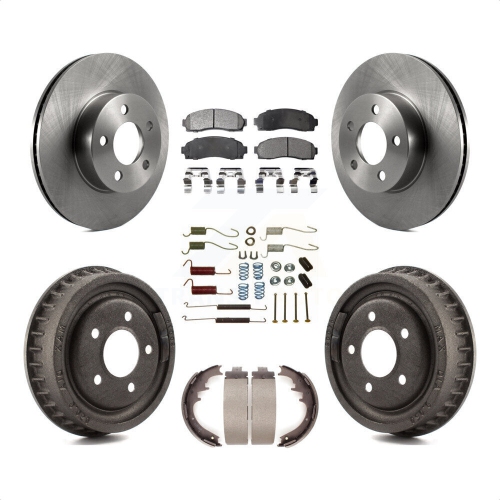 Disques de frein à disque avant arrière, plaquettes semi-métalliques et tambour pour Mazda B4000 K8F-103844