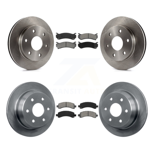 Front Rear Disc Brake Rotors And Semi-Metallic Pads Kit For Chevrolet Avalanche 1500 K8S-100762