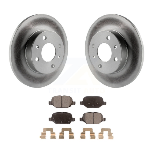 Rear Coated Disc Brake Rotors And Semi-Metallic Pads Kit For Fiat 500 KGF-101525