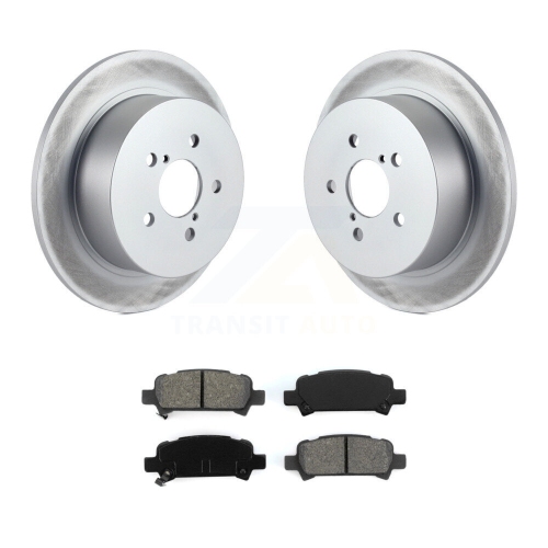 Ensemble de plaquettes semi-métalliques et de disques de frein recouverts de revêtement arrière pour Subaru Legacy avec roues de 17 po à l'usine