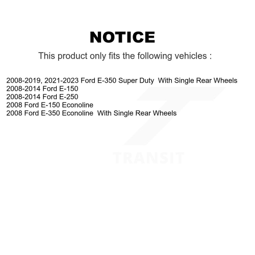 Front Ceramic Rear Semi-Metallic Pad Coat Brake Rotor Kit For Ford E-350 Super Duty E-250 KGA-104426