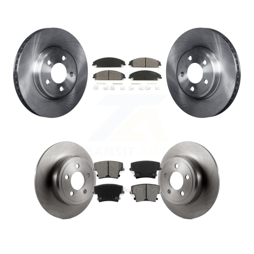 TRANSIT AUTO  Front Rear Brake Rotor And Semi-Metallic Pad Kit for 2019-2021 Chrysler 300 Rwd With 5.7L K8S-100986