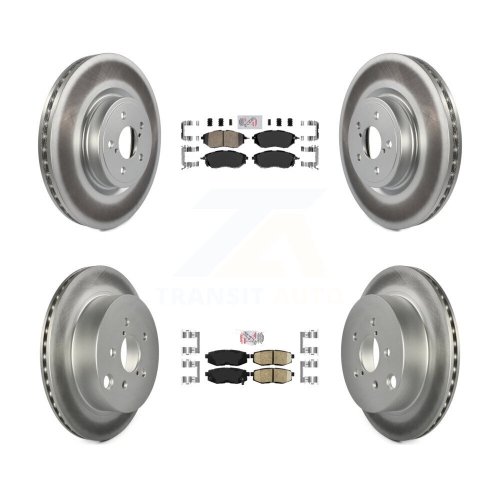 Plaquettes en céramique à l'avant et ensemble de disques de frein recouverts pour Subaru Forester 2,0&nbsp;L KGA-101268 2014-2018