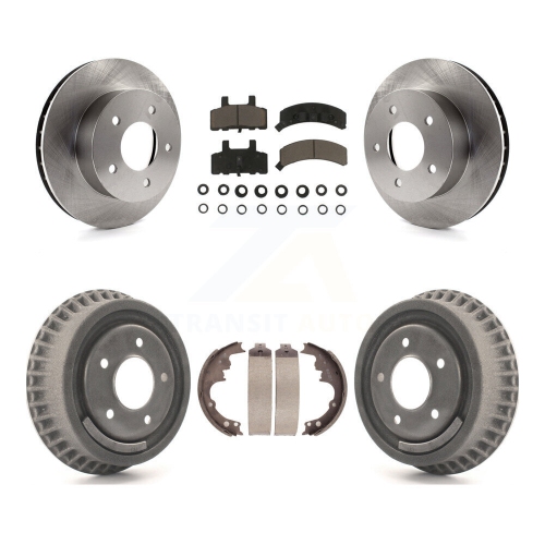 CMX  Front Rear Brake Rotors Ceramic Pad Drum Kit for 1990-2002 Chevrolet Astro Gmc Safari Awd K8C-102486