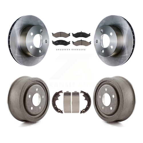 CMX  Front Rear Disc Brake Rotors Ceramic Pads And Drum Kit for Jeep Wrangler Cherokee Tj K8C-102611