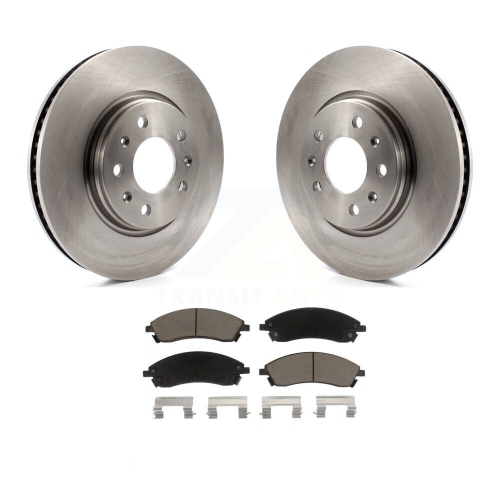 Front Disc Brake Rotors And Ceramic Pads Kit For 2006-2007 Cadillac CTS Base K8C-100650