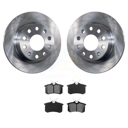 TRANSIT AUTO  Rear Brake Rotor & Semi-Metallic Pad Kit for Volkswagen Jetta Beetle Golf Sportwagen Audi K8S-101939