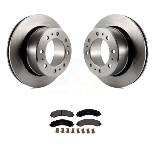 Rear Disc Brake Rotors And Ceramic Pads Kit For 2020-2021 Ram 3500 With Dual Wheels K8T-104272