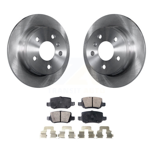 TRANSIT AUTO  Rear Disc Brake Rotors And Ceramic Pads Kit for 2006-2011 Mercedes-Benz B200 K8T-102013