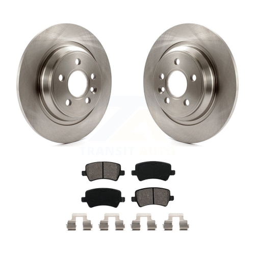TRANSIT AUTO  Rear Disc Brake Rotors Semi-Metallic Pad Kit for Volvo Xc70 S60 V60 S80 Cross Country V70 K8S-101894