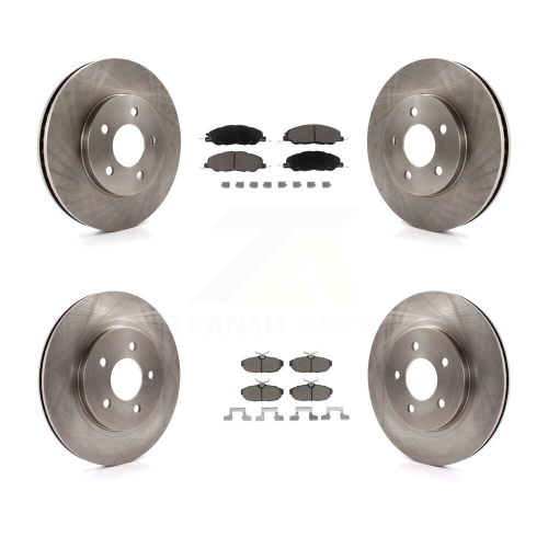 CMX  Front Rear Disc Brake Rotors And Ceramic Pads Kit for 2005-2010 Ford Mustang Base K8C-101555