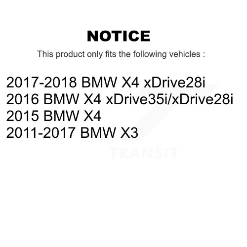 Disques de frein avant et plaquettes semi-métalliques pour BMW X3 X4 K8S-100610