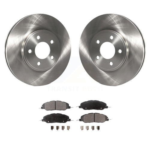 TRANSIT AUTO  Front Disc Brake Rotors And Ceramic Pads Kit for 2009 Ford Mustang Bullitt K8T-100128