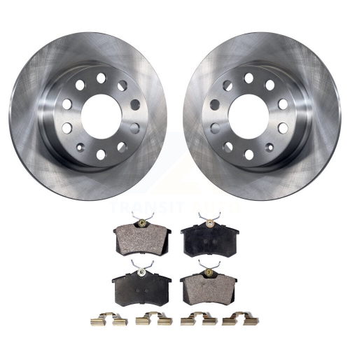 TRANSIT AUTO  Rear Brake Rotor & Semi-Metallic Pad Kit for Volkswagen Jetta Beetle Golf Sportwagen Audi K8F-101913