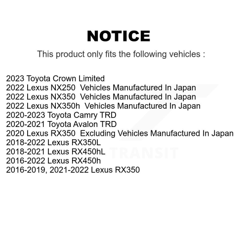 Front Drilled Slot Brake Rotor Ceramic Pad Kit For Lexus RX350 Toyota Camry RX450h NX350h KDA-100133