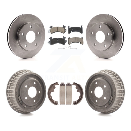 CMX  Front Rear Brake Rotor Ceramic Pad And Drum Kit for Chevrolet S10 Gmc Sonoma Blazer Jimmy K8C-102399