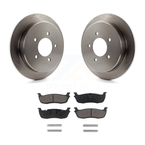 CMX  Rear Disc Brake Rotors And Ceramic Pads Kit for Ford F-150 Expedition Lincoln Navigator K8C-101868