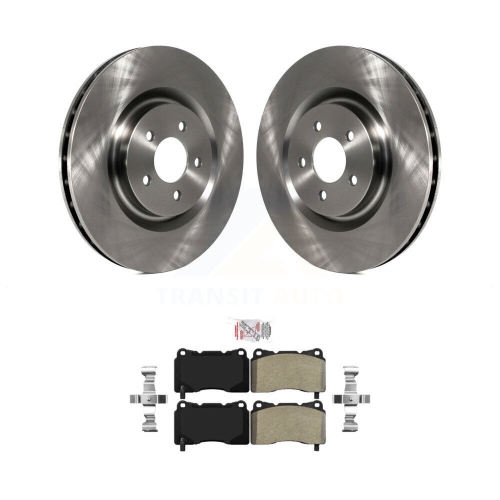 TRANSIT AUTO  Front Disc Brake Rotors And Semi-Metallic Pads Kit for Ford Mustang K8A-107023