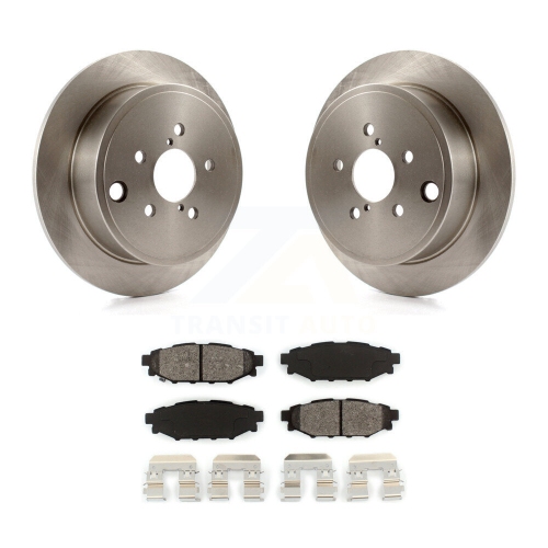 TRANSIT AUTO  Rear Brake Rotor & Semi-Metallic Pad Kit for Subaru Impreza Forester Outback Legacy Scion K8S-101902