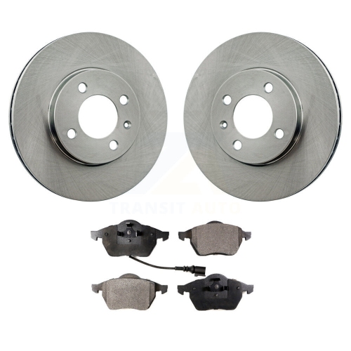 TRANSIT AUTO  Front Brake Rotors & Ceramic Pad Kit for Volkswagen Jetta With 256MM Diameter Rotor K8T-100695