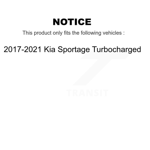 Ensemble de disques de frein avant et plaquettes en céramique pour Kia Sportage 2017-2022 turbocompressé 8 A-104652