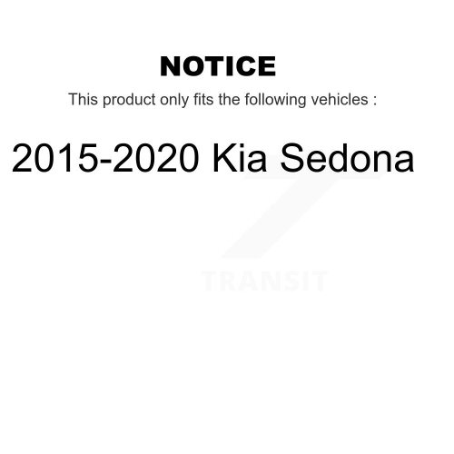 Ensemble de disques de frein avant et plaquettes en céramique pour Kia Sedona 2015-2021 8&nbsp;A-103894