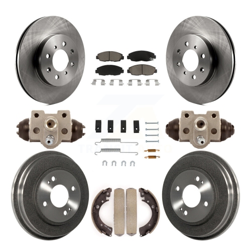 CMX  Front Rear Disc Brake Rotors Ceramic Pads And Drum Kit (9PC) for Honda Civic K8C-102800