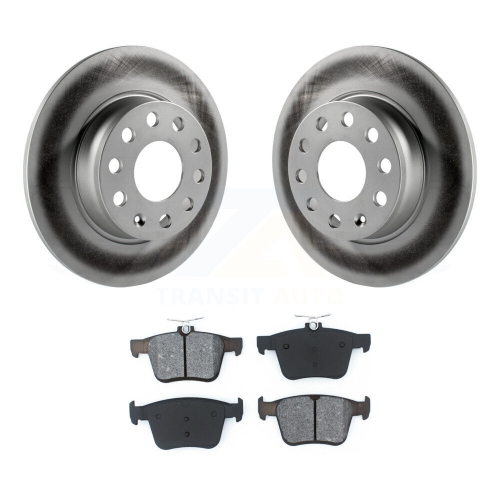 TRANSIT AUTO  Rear Coat Brake Rotor Semi-Metallic Pad Kit for Volkswagen Taos Audi A3 Quattro E-Golf Tt Kgs-101685