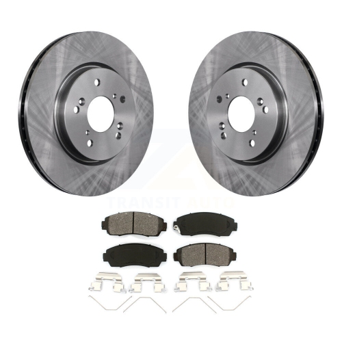 Front Disc Brake Rotors And Semi-Metallic Pads Kit For Honda CR-V Crosstour Accord K8S-100512
