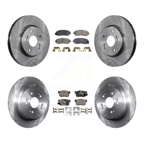 TRANSIT AUTO  Front Rear Disc Brake Rotors And Ceramic Pads Kit for Honda Cr-V Acura Rdx K8T-101394