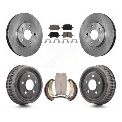 CMX  Front Rear Brake Rotors Ceramic Pad & Drum Kit for 2004 Chevrolet Malibu Disc Rear Brakes K8C-103262