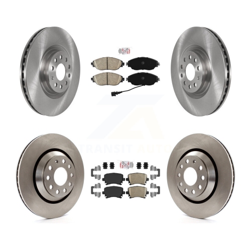 TRANSIT AUTO  Front Rear Ceramic Pads And Disc Brake Rotors Kit for Volkswagen Gti K8A-103318