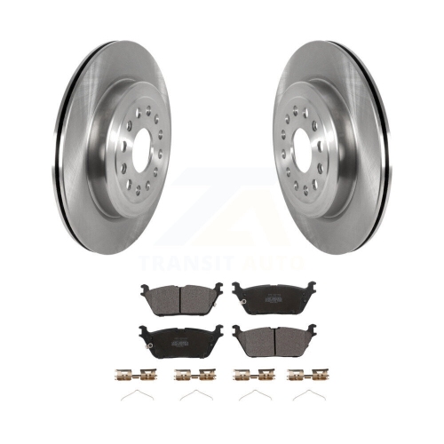 TRANSIT AUTO  Rear Disc Brake Rotors And Semi-Metallic Pads Kit for Ram 1500 K8F-103625