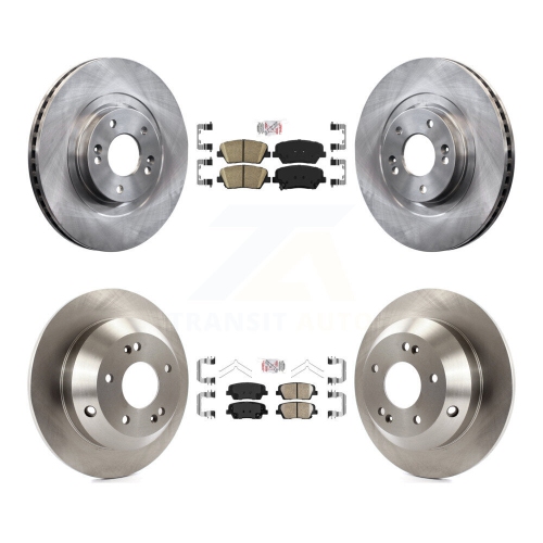Front Rear Ceramic Pad & Brake Rotors Kit For 1415 Kia Sorento With