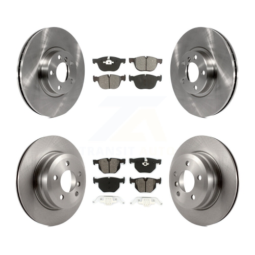 TRANSIT AUTO  Front Rear Disc Brake Rotors And Semi-Metallic Pads Kit for Bmw X5 X6 K8S-101368
