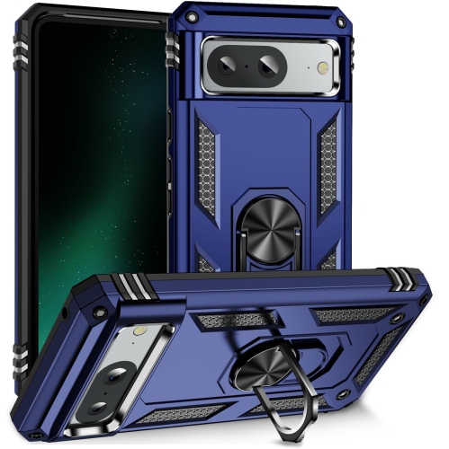 【CSmart】 Anti-Drop Hybrid Magnetic Hard Armor Case with Ring Holder for Google Pixel 8 2023, Navy