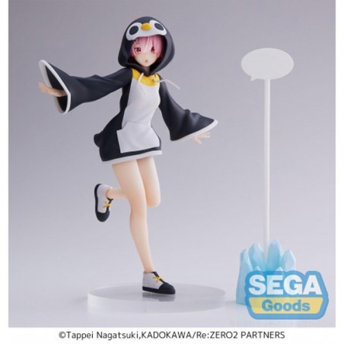 SEGA (JP IMPORT)  Re:zero Luminasta Ram Kotoriasobi (Penguin Hood) 8" Figure